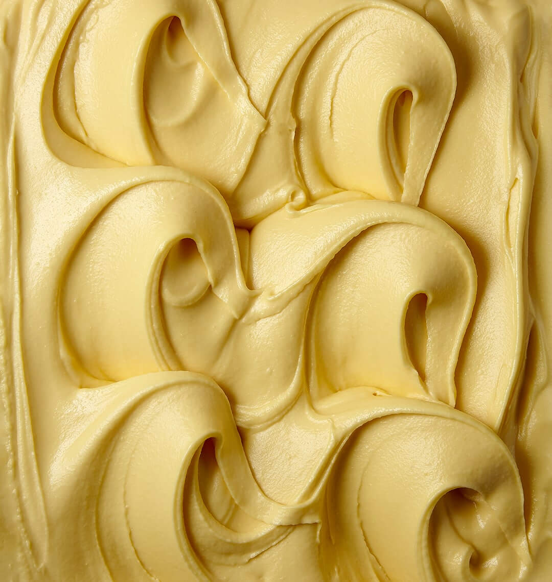 Textura do sorbet de maracujá