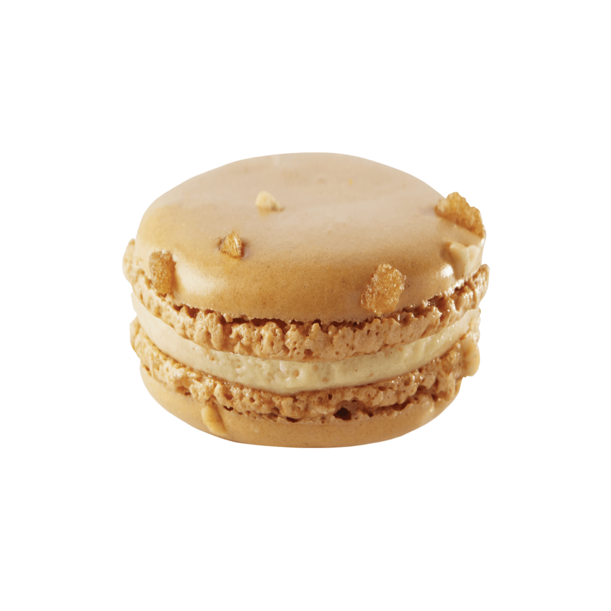 macaron glacé à la pomme caramelisée