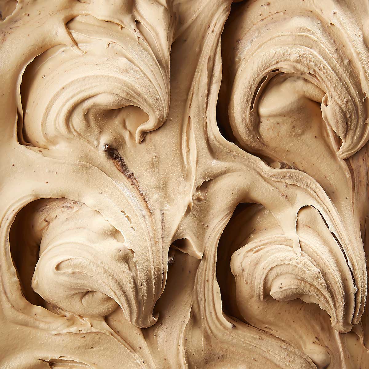 Texture de la glace tiramisu